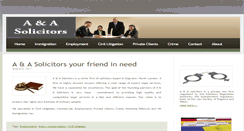 Desktop Screenshot of aasolicitors-llp.com